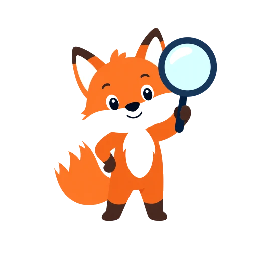 Fox search illustration